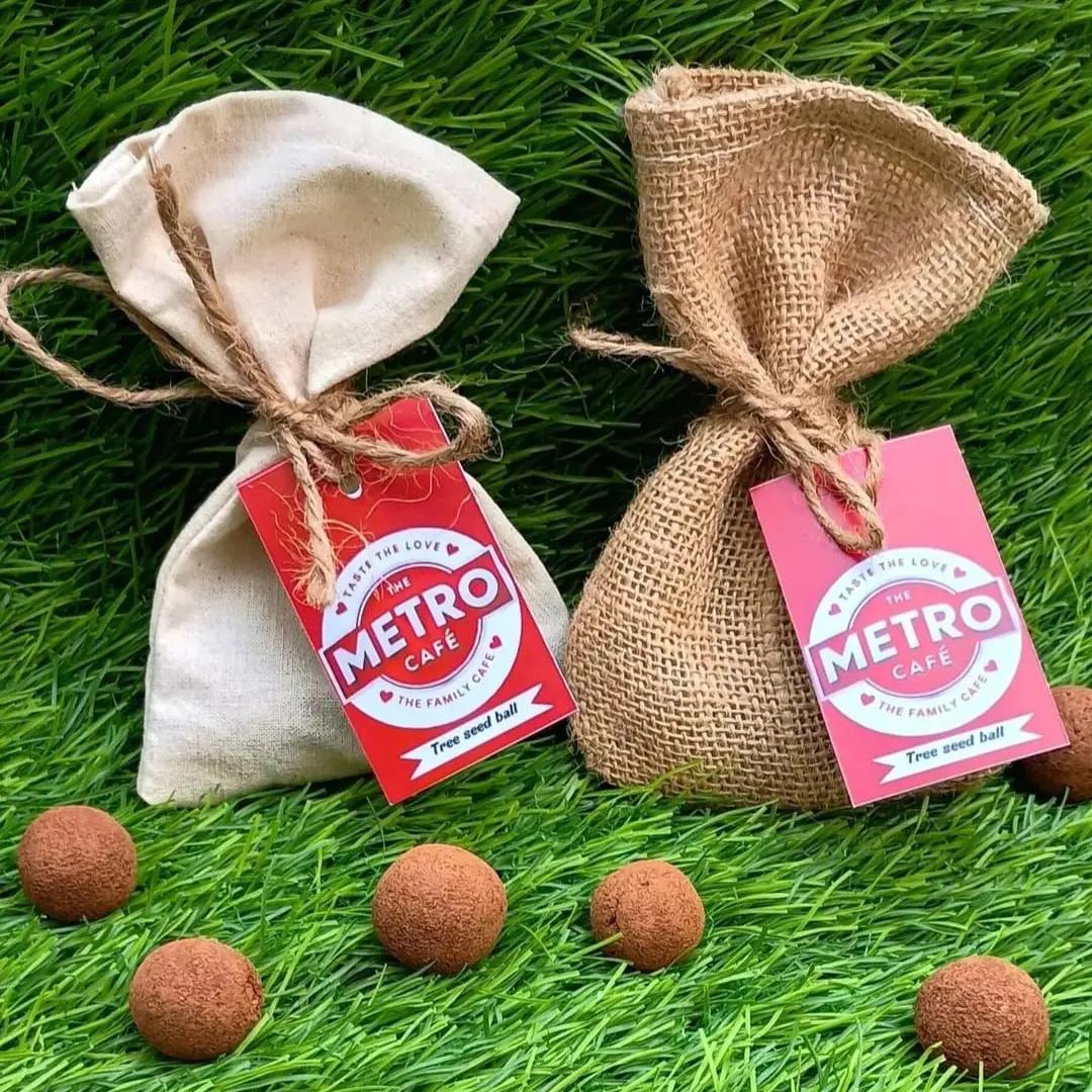 Seed Balls in Jute Bag
